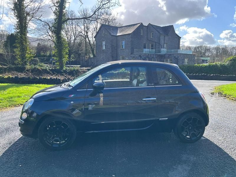 Used Fiat 500 Lounge 2012 Black Cabriolet