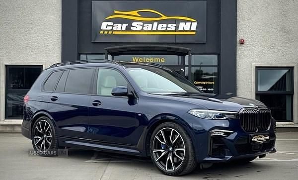 Blue Used 2021 BMW X7 M Sport SUV | £47,900 (Fair price) - Image 1/4