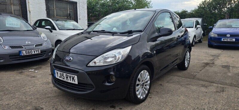Black Used 2015 Ford Ka Zetec Hatchback | £2,995 (Good price) - Image 1/4