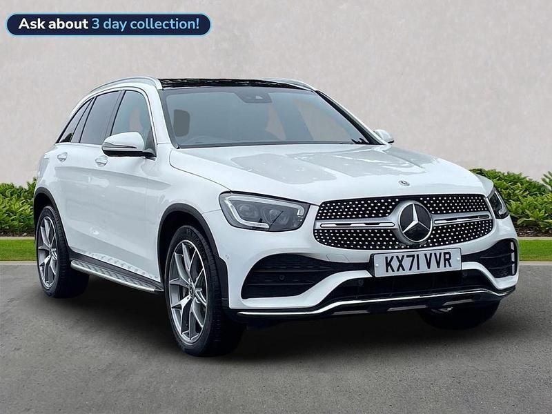 White Used 2021 Mercedes GLC300 AMG Line Premium Estate | £37,099 (A bit pricey) - Image 1/4