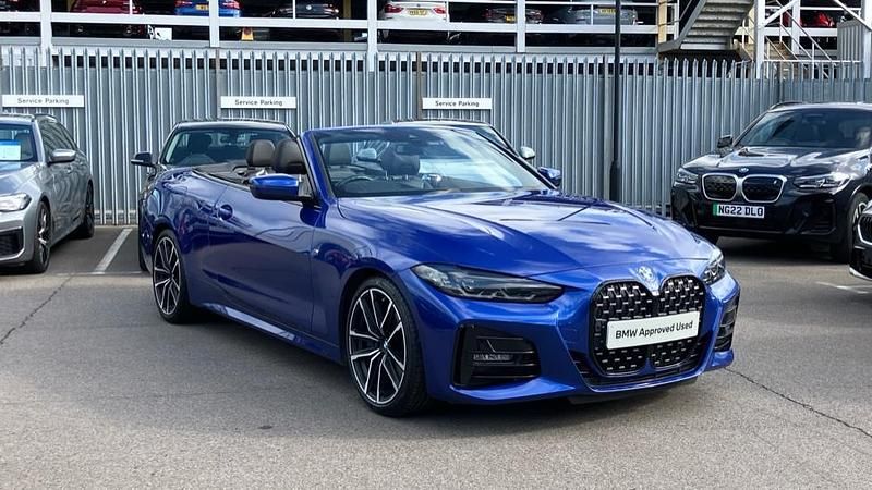 Blue Used 2021 BMW 420 M Sport Cabriolet | £29,619 (Fair price) - Image 1/4