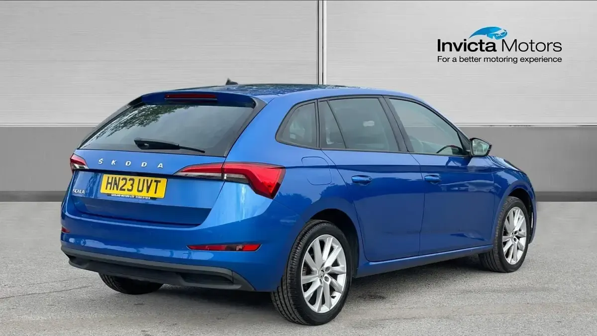 Used Skoda Scala SE L 110 HP (80 kW) 2023 Blue Hatchback