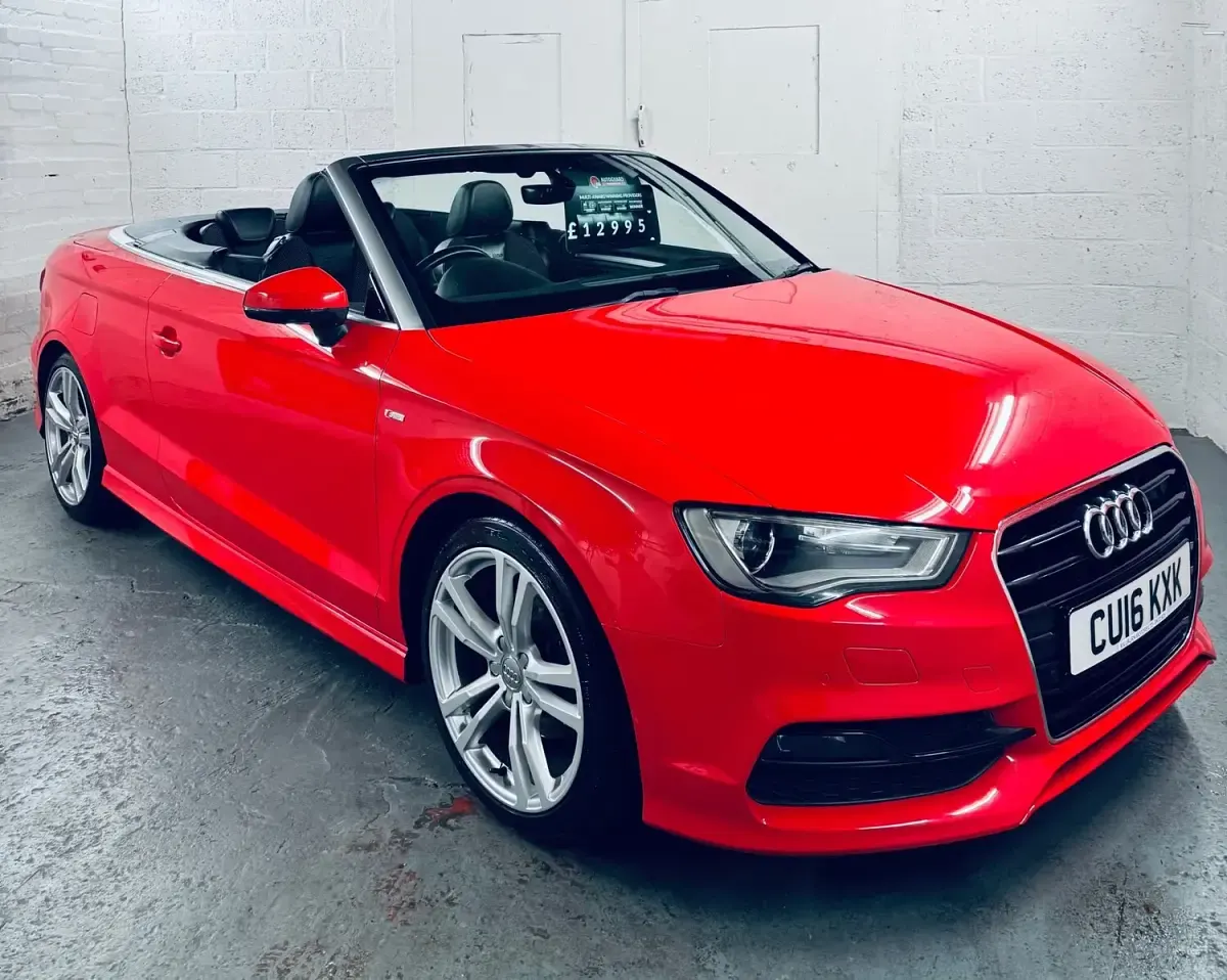 Used Audi A3 Cabriolet S-Line 2016 Red Cabriolet
