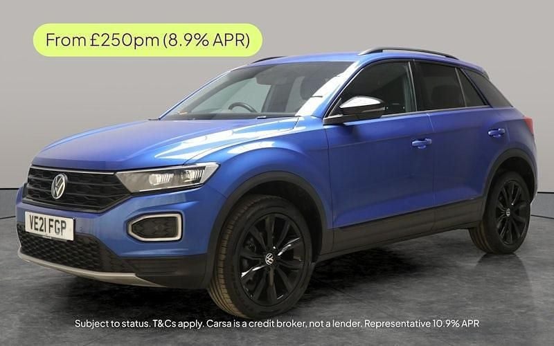 Blue Used 2021 VW T-Roc Black Edition SUV | £18,256 (Good price) - Image 1/2