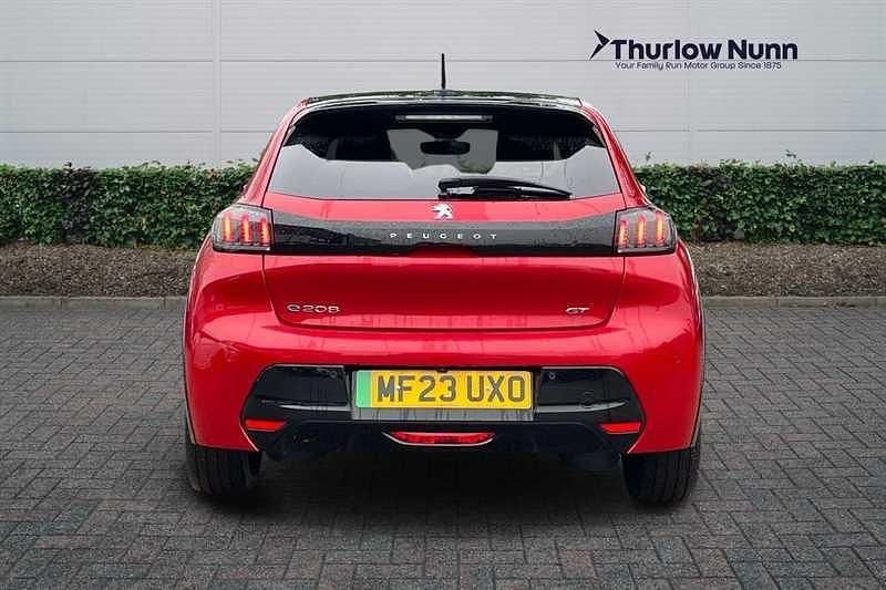 Used Peugeot e-208 Premium 100 kW (136 HP) 2023 Red Hatchback