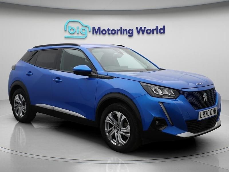 Blue Used 2021 Peugeot e-2008 Allure Premium SUV | £11,600 (Good price) - Image 1/4