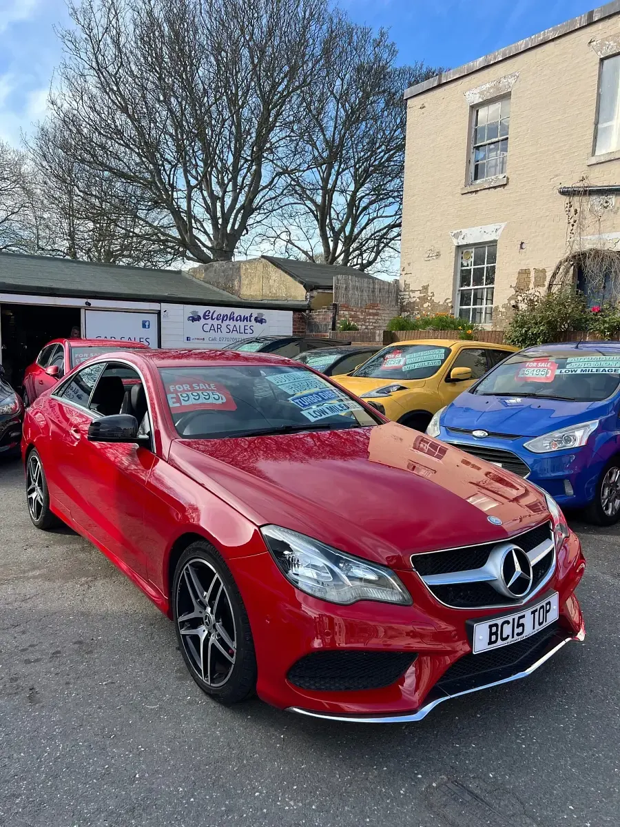 Used Mercedes E250 AMG line 2015 Red Coupe
