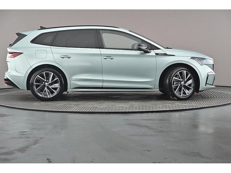 Used Skoda Enyaq iV SportlinePlus 154 kW (210 HP) 2024 Arctic silver metallic SUV