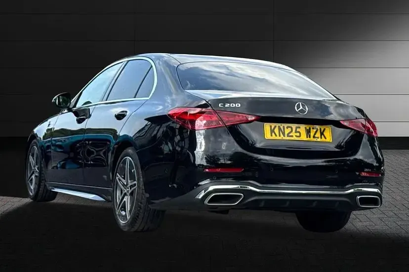 Used Mercedes C200 AMG line 221 HP (162 kW) 2025 Black Sedan