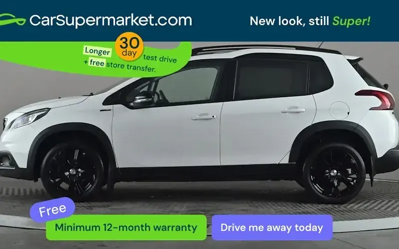 Begagnad Peugeot 2008 GT-line 131 HK (96 kW) 2019 Vit SUV