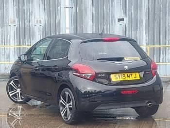 Used Peugeot 208 GT-line 109 HP (80 kW) 2019 Black Hatchback