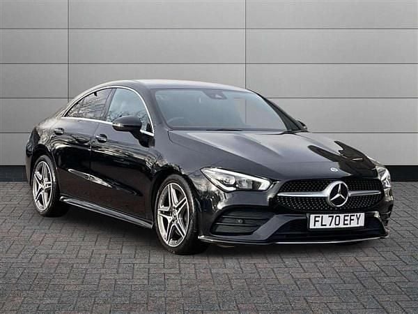 Black Used 2020 Mercedes CLA200 AMG line Coupe | £18,650 (Good price) - Image 1/4