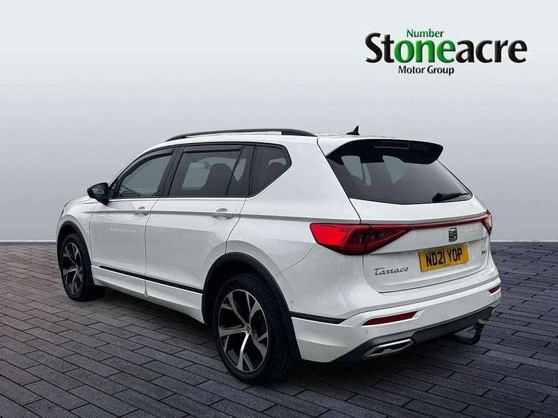 Usado Seat Tarraco 4Drive 200 CV (147 kW) 2021 Blanco SUV