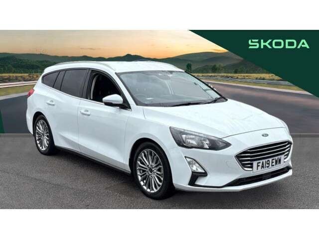 White Used 2019 Ford Focus Titanium X Estate | £11,490 (Fair price) - Image 1/4