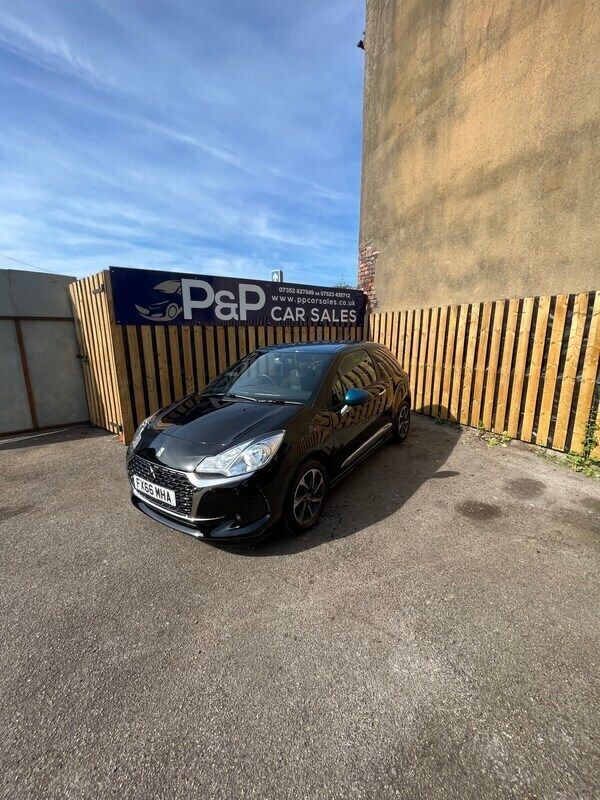 Black Used 2016 DS Automobiles DS3 Elegance Hatchback | £5,495 (Fair price) - Image 1/4