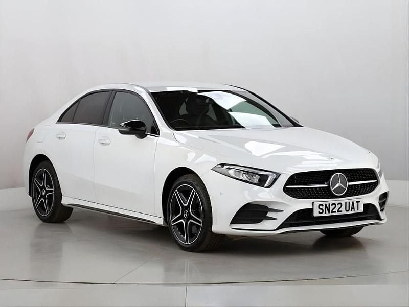 Used Mercedes A250 AMG line 218 HP (160 kW) 2022 White Sedan