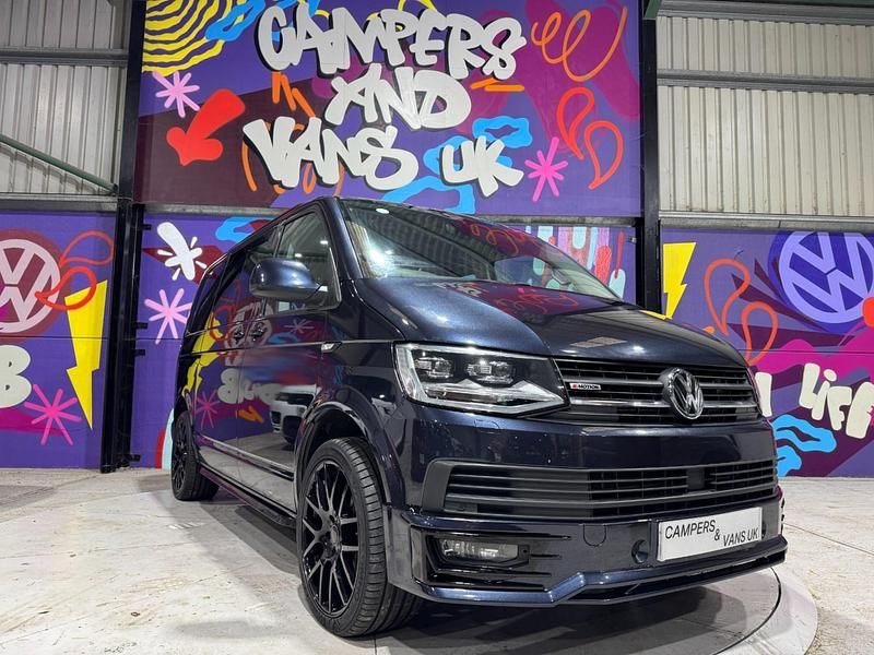 Used VW T6 Highline 204 HP (150 kW) 2018 Blue Van