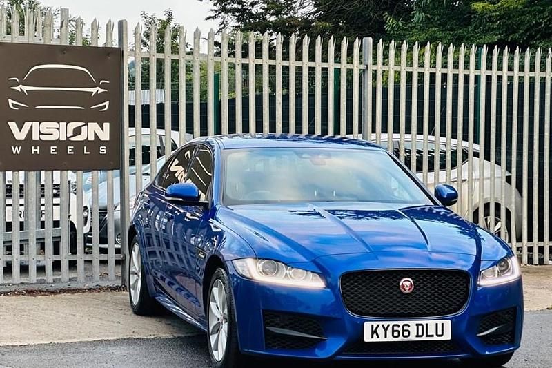 Blue Used 2017 Jaguar XF R-Sport Sedan | £6,495 (Fair price) - Image 1/1