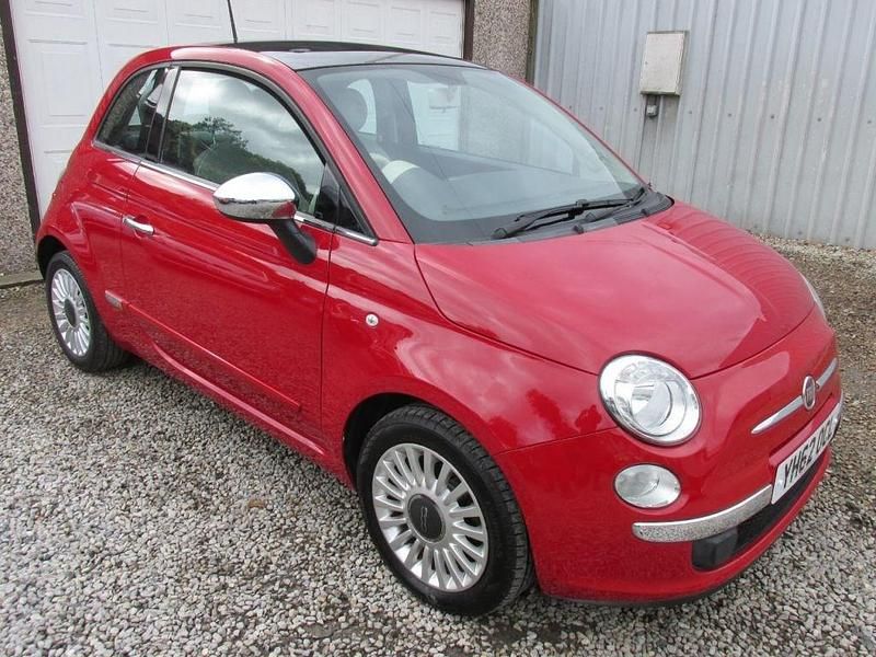 Red Used 2012 Fiat 500 Lounge Hatchback | £4,290 (Fair price) - Image 1/4