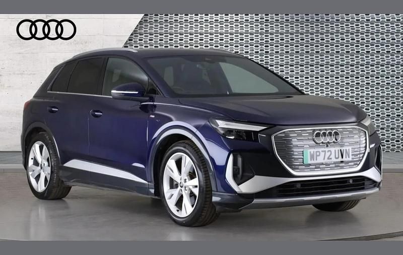 Used Audi Q4 e-tron S-Line 150 kW (204 HP) 2022 Blue SUV