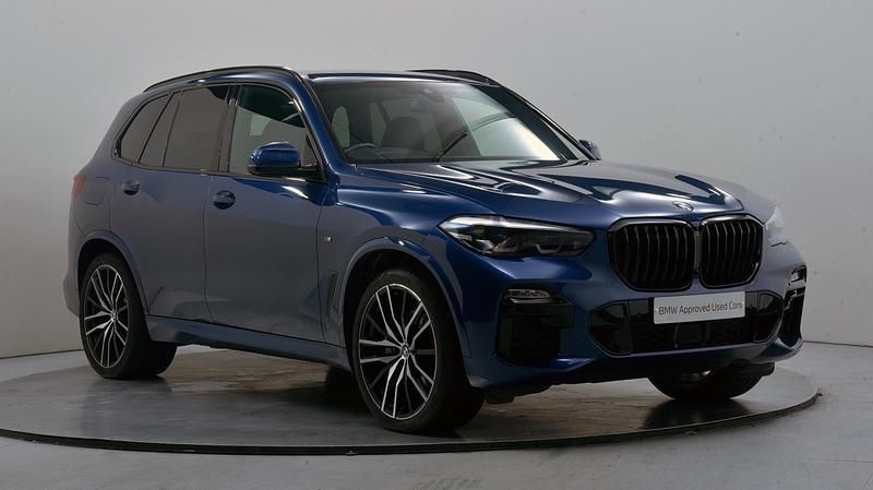 Blue Used 2021 BMW X5 M Sport SUV | £42,995 (Good price) - Image 1/4