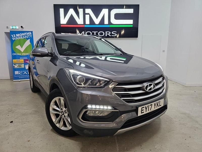 Silver Used 2017 Hyundai Santa Fe Premium SUV | £11,495 (Fair price) - Image 1/4
