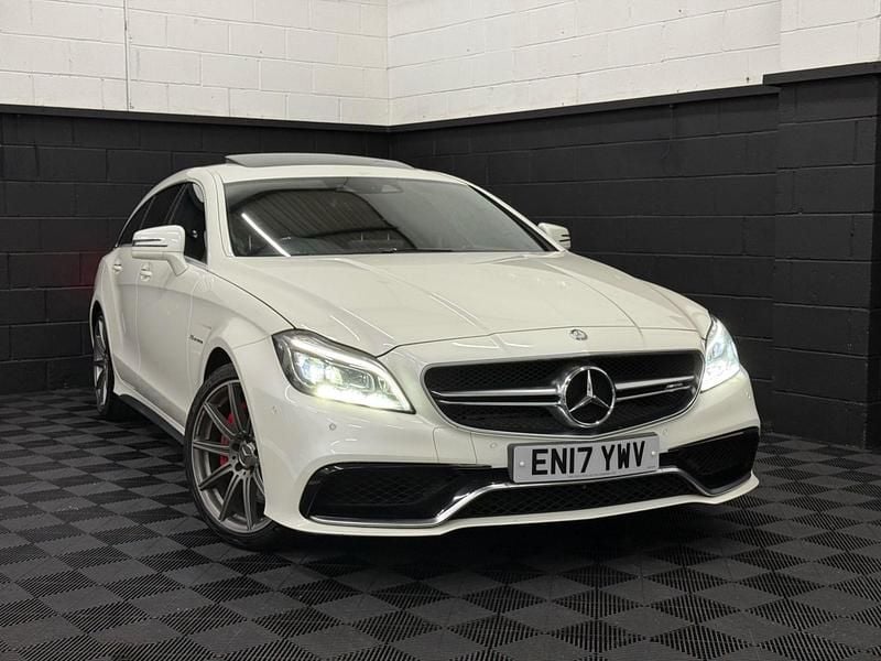 White Used 2017 Mercedes CLS63 AMG Estate | £24,990 - Image 1/4