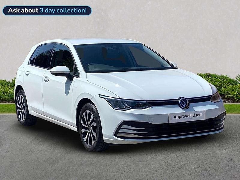 White Used 2021 VW Golf VIII Active Hatchback | £19,360 (Fair price) - Image 1/4