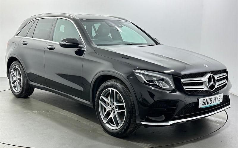 Black Used 2018 Mercedes GLC220 AMG line Estate | £14,996 (Fair price) - Image 1/3