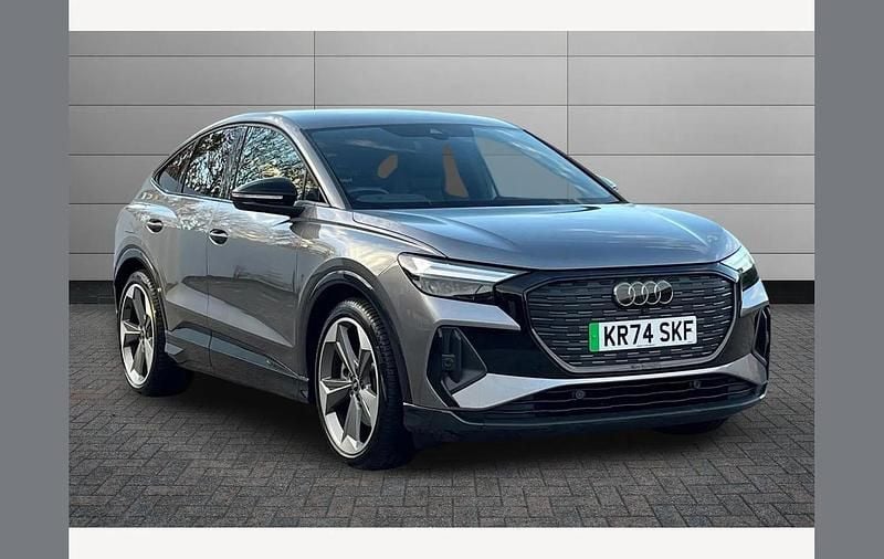 Grey Used 2024 Audi Q4 Sportback e-tron Black Edition SUV | £35,750 (Fair price) - Image 1/4