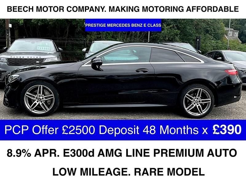 Black Used 2020 Mercedes E300 AMG Line Premium Coupe | £25,990 (Fair price) - Image 1/3