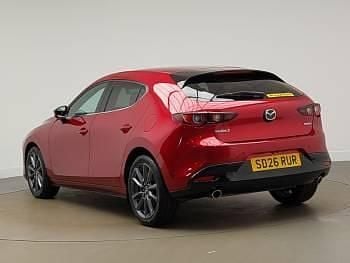 Ny Mazda 3 Exclusive-Line 140 HK (102 kW) 2026 Röd Halvkombi