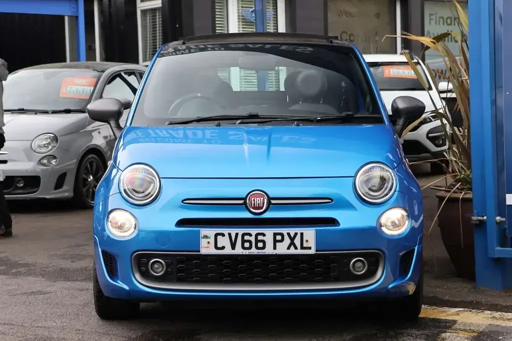 Used Fiat 500C S 69 HP (50 kW) 2016 Blue Cabriolet
