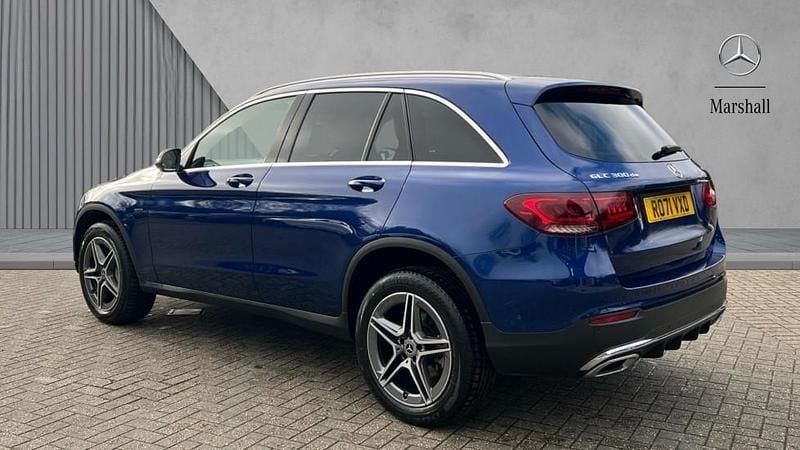 Used Mercedes GLC300 AMG line 306 HP (225 kW) 2021 Brilliant blue metallic