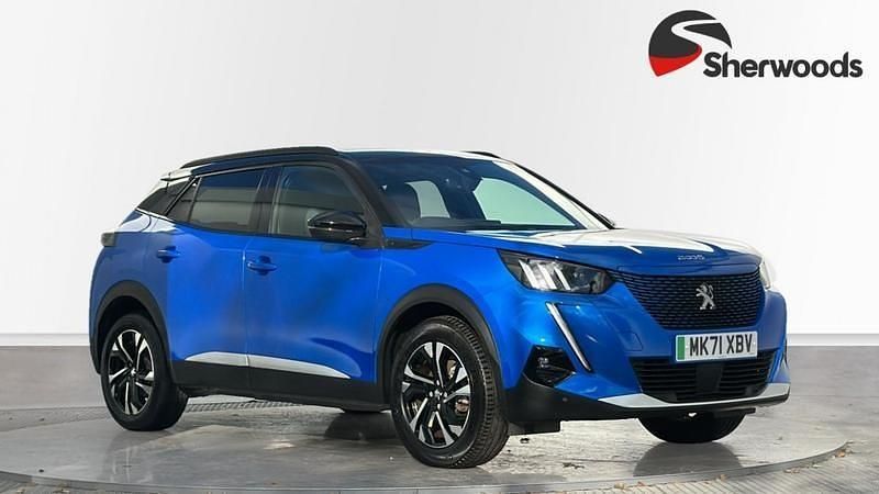 Blue Used 2021 Peugeot e-2008 GTi SUV | £13,390 (Fair price) - Image 1/4