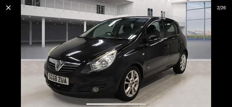 Used Vauxhall Corsa 89 HP (65 kW) 2008 Black Hatchback