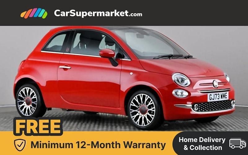 Red Used 2022 Fiat 500 Red Hatchback | £10,697 - Image 1/4