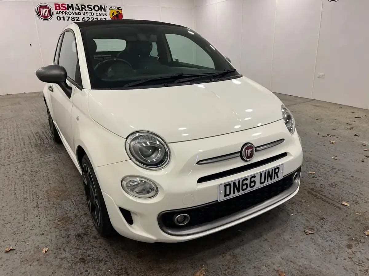Used Fiat 500 S 105 HP (77 kW) 2016 White Cabriolet