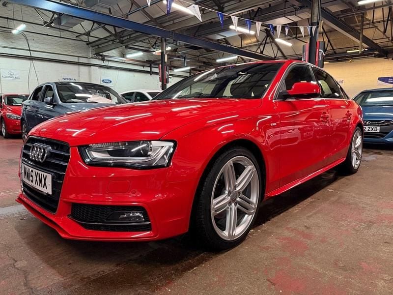 Used Audi A4 S-Line 2015 Red Sedan