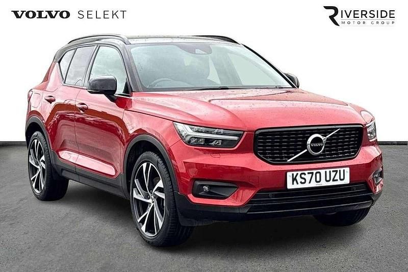 Fusion red Used 2021 Volvo XC40 R-Design Pro SUV | £25,992 - Image 1/4