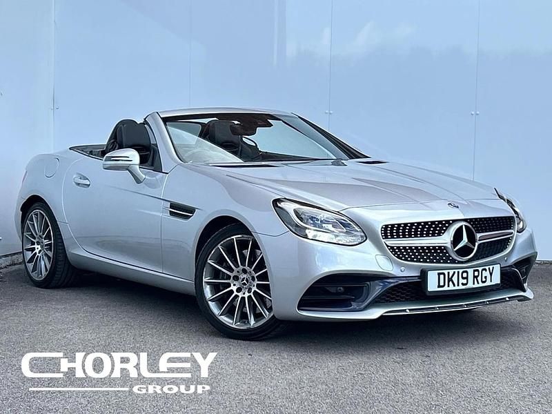 Used Mercedes SLC180 AMG line 156 HP (114 kW) 2019 Silver Cabriolet