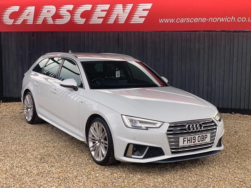 White Used 2019 Audi A4 S-Line Estate | £17,599 (Good price) - Image 1/3