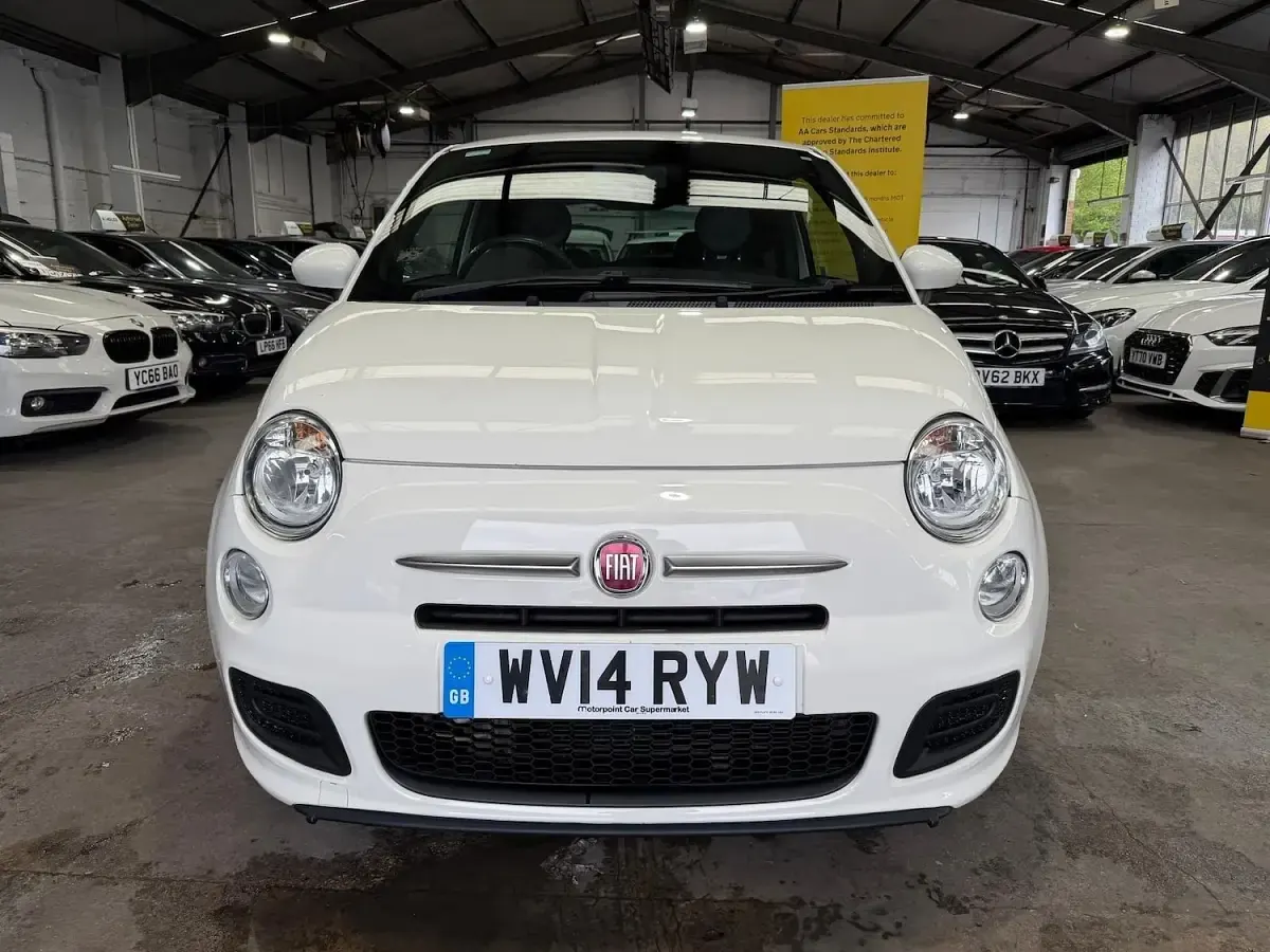Used Fiat 500 S 69 HP (50 kW) 2014 White Hatchback