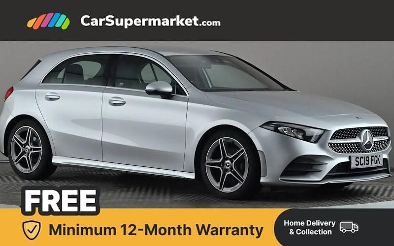 Silver Used 2019 Mercedes A180 AMG line Hatchback | £14,197 (Fair price) - Image 1/4