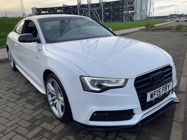 Used Audi A5 S-Line 177 HP (130 kW) 2015 White Coupe