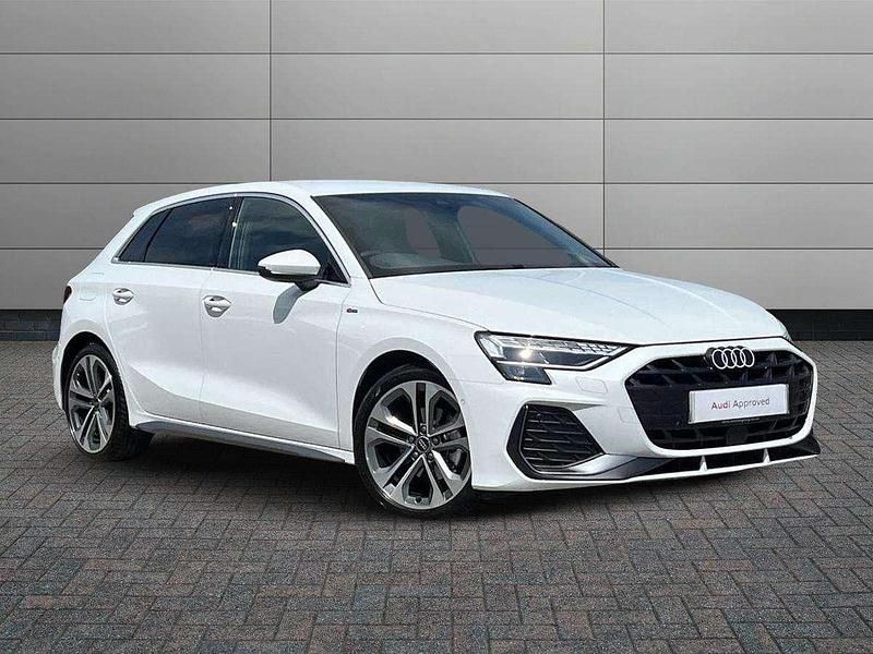White New 2025 Audi A3 S-Line Hatchback | £31,491 (A bit pricey) - Image 1/4