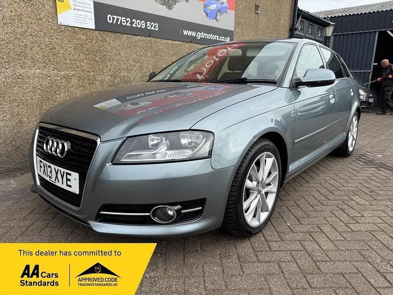 Grey Used 2013 Audi A3 Sportback Sport Hatchback | £3,395 (Fair price) - Image 1/4