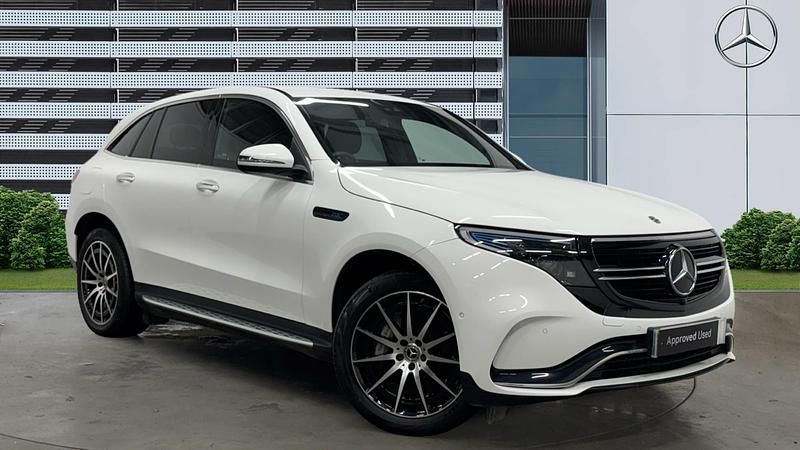 Used Mercedes EQC400 AMG line 300 kW (408 HP) 2022 White SUV