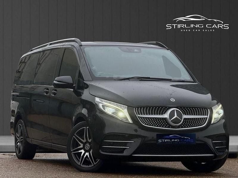 Black Used 2021 Mercedes V300 AMG line MPV | £43,989 - Image 1/4
