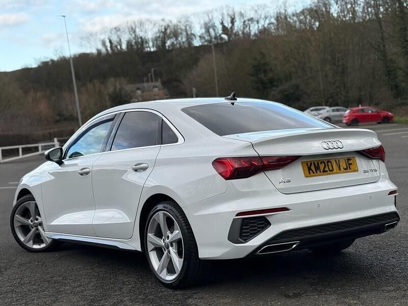 Used Audi A3 S-Line 150 HP (110 kW) 2020 White Sedan